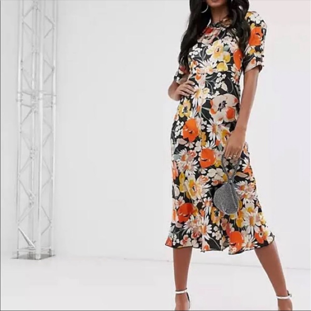 ASOS Midi Floral Dress
